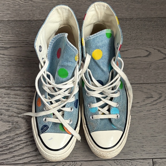 Converse Blue Golf Wang Edition Chuck 70 High Sneakers - Picture 2 of 7